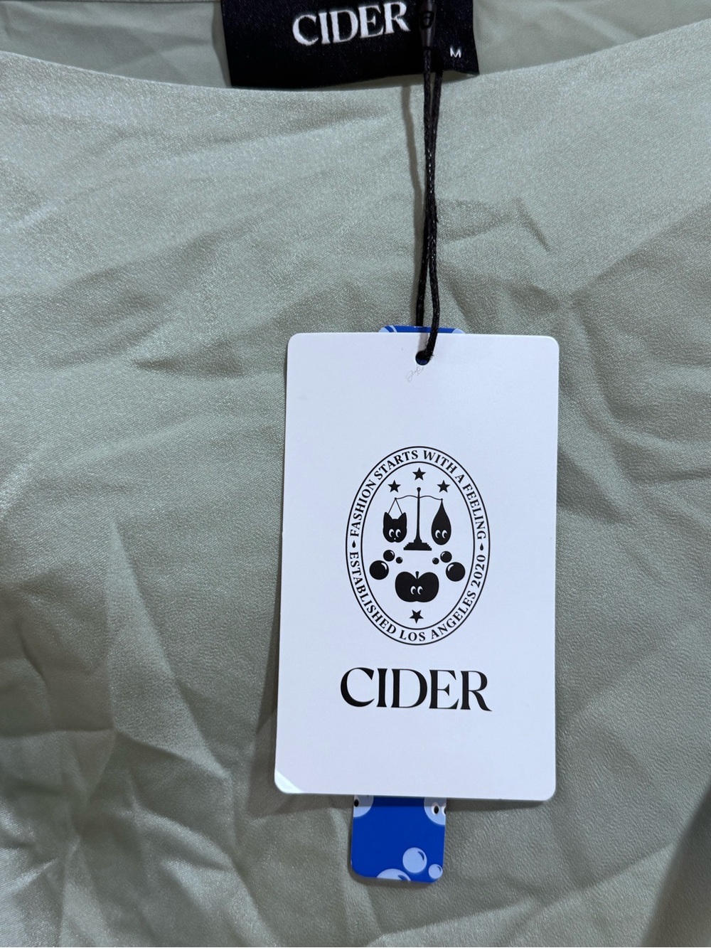 CIDER NWT SATIN BOATNECK MAXI IN SAGE MEDIUM - Picture 5 of 5